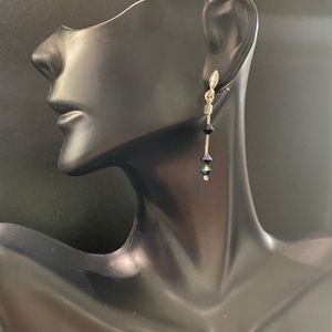 Sterling silver 925 3 bead dangle